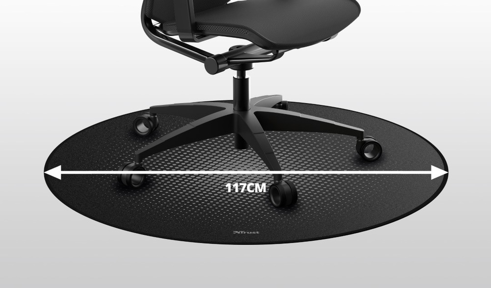 Podložka pod židli Trust Mika Round Floor Mat černá