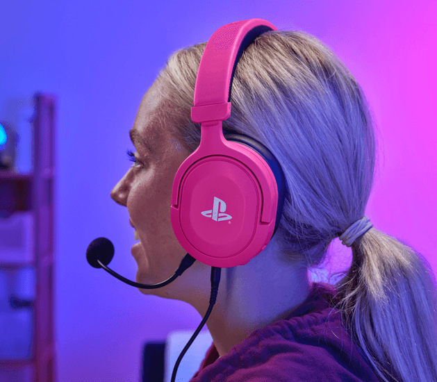 Headset Trust GXT 498P FORTA PS5 Gaming růžový TRUST GXT 498P FORTA PS5 Gaming Headset, Sony Licensed, růžová