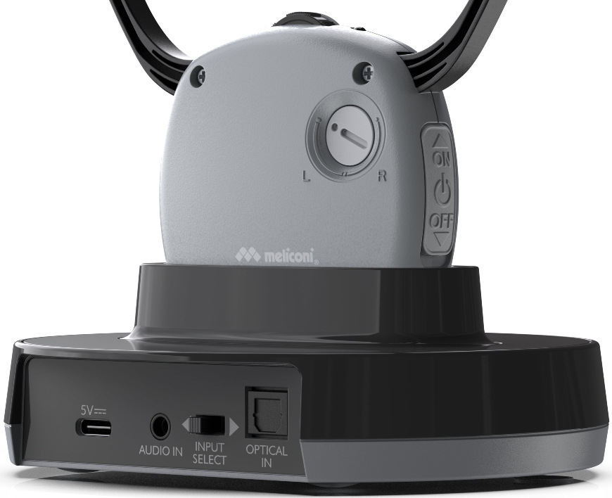 Sluchátka Meliconi HP Easy audiol TV černá/šedá Meliconi HP Easy audiol TV, černá/šedá
