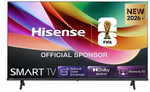 Televize Hisense 32A4S s barvami na displeji