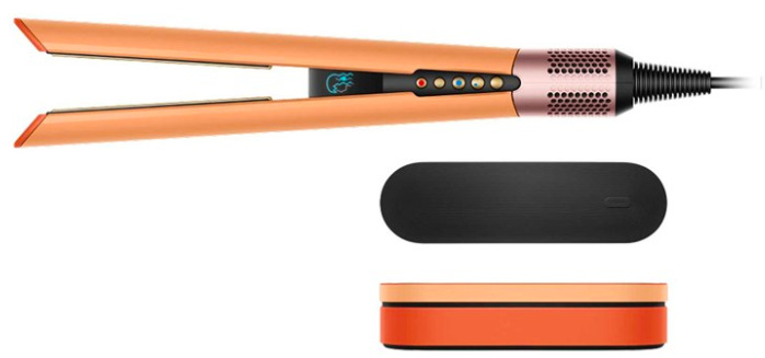 Žehlička na vlasy Dyson Airstrait HT01 ceramic apricot/topaz s podložkou a úložným boxem