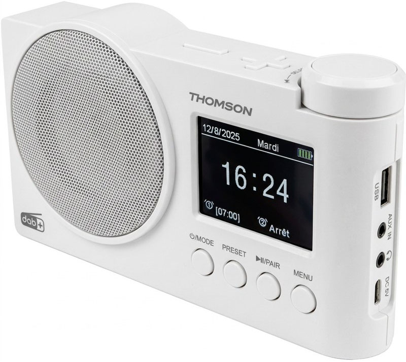 Radiopřijímač DAB+ Thomson RT400DABBTWH, bílý