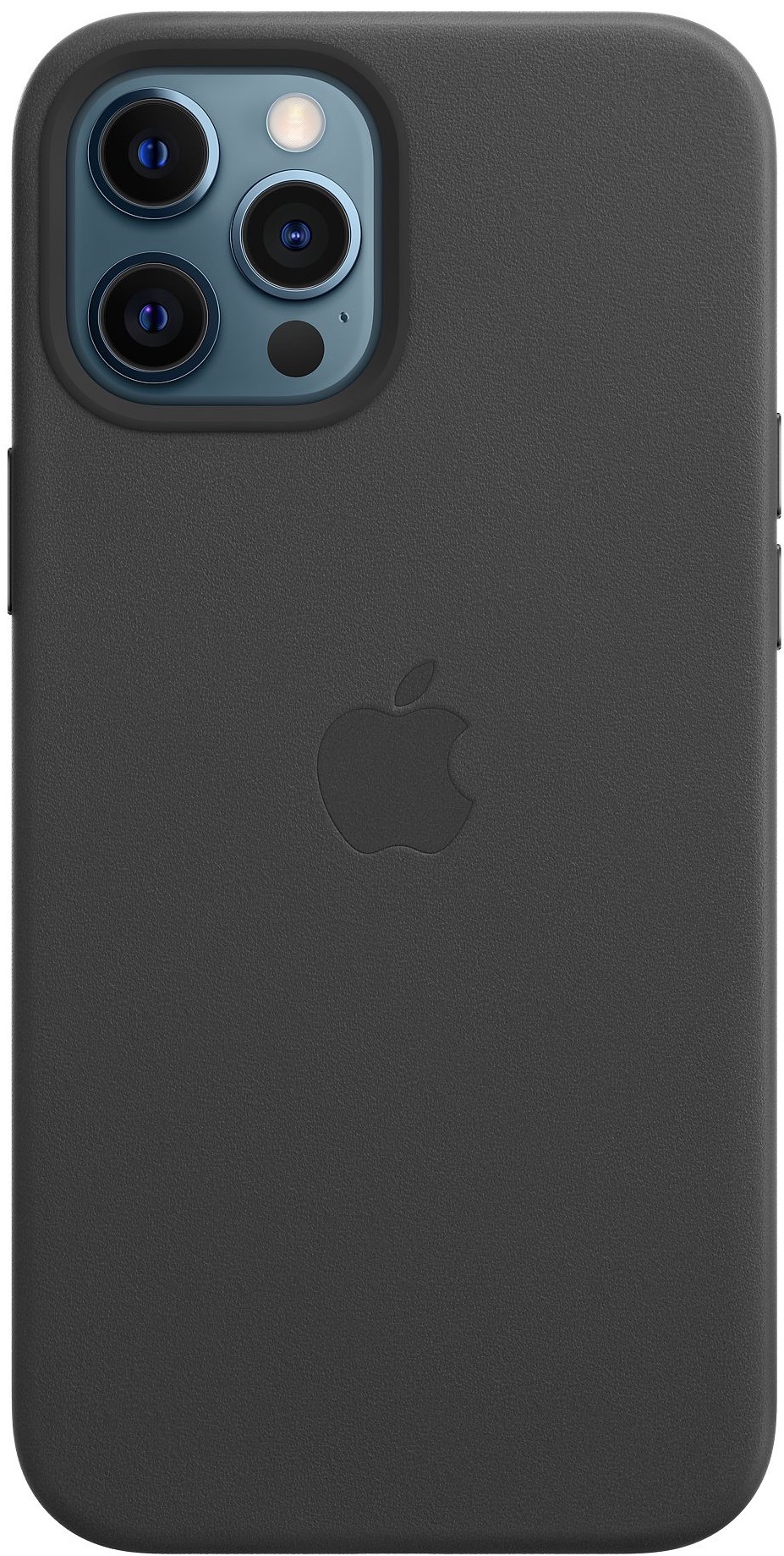 Kryt na mobil Apple Leather Case s MagSafe pro iPhone 12 Pro Max - černý