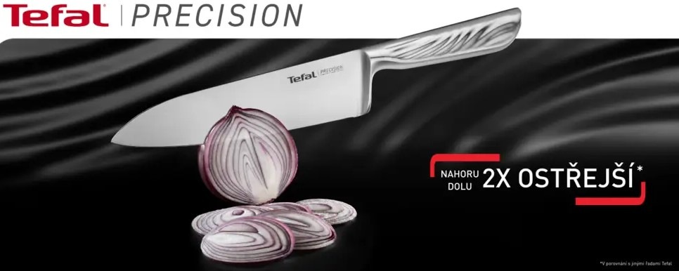 Sada kuchyňských nožů Tefal Precision K289S555, 5 ks nerez Sada kuchyňských nožů Tefal Precision K289S555, 5 ks nerez