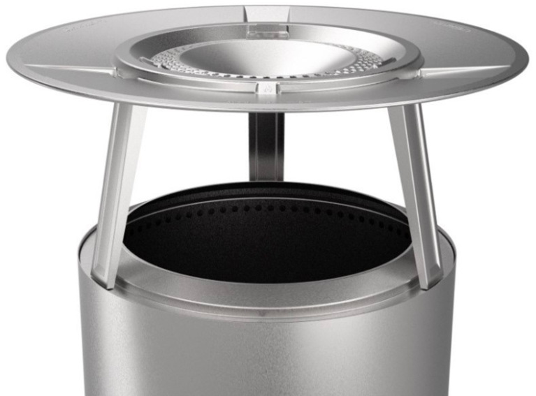 Deflektor tepla Solo Stove Yukon z nerezové oceli pro bezkouřové ohniště Yukon s rozptylovým diskem