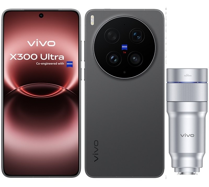 Smartphone vivo X300 Ultra 5G, 16 GB / 1 TB – Photographer Kit, černá barva.