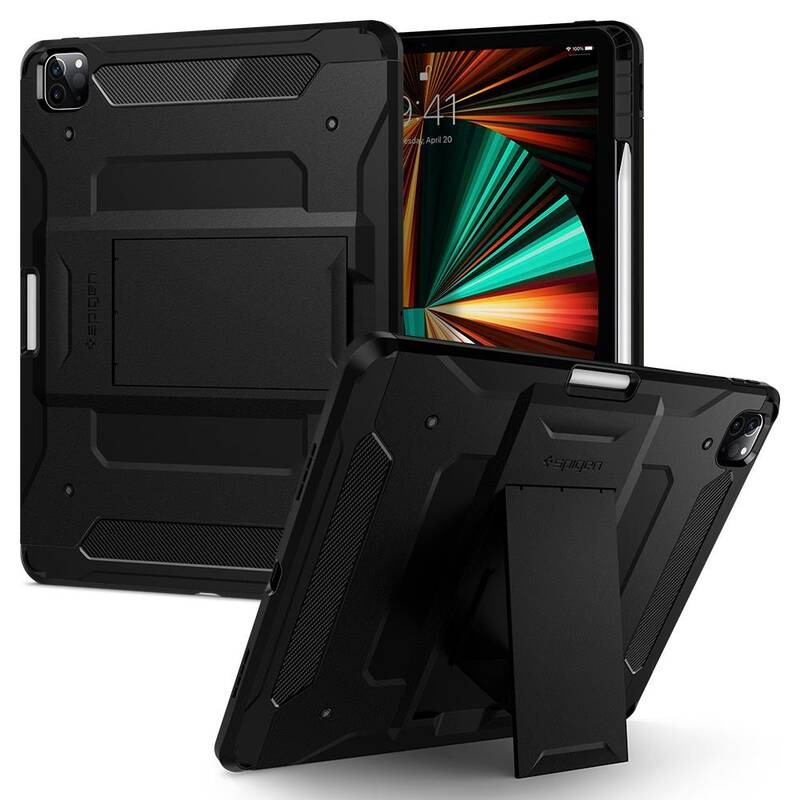 Kryt Spigen Tough Armor Pro na Apple iPad Pro 12,9" 2021 černý Kryt Spigen Tough Armor Pro na Apple iPad Pro 12,9" 2021 černý