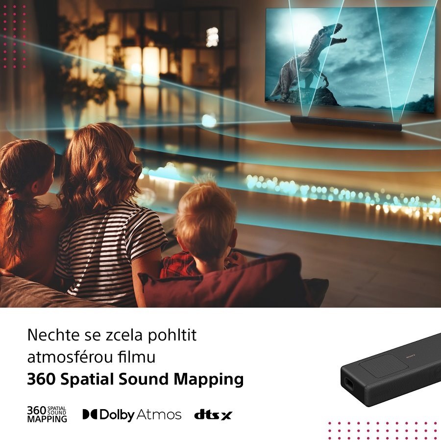 Soundbar Sony HT-A5000, zážitek jako v kině