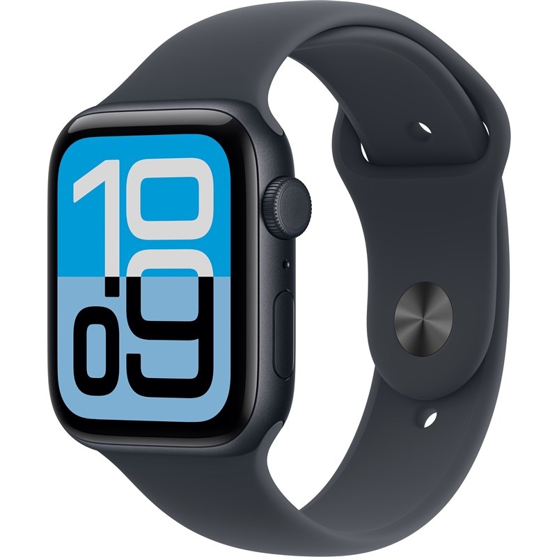Chytré hodinky Apple Watch SE 3 GPS + Cellular 40mm temně inkoustový hliník - temně inkoustový sportovní řemínek -  S/M