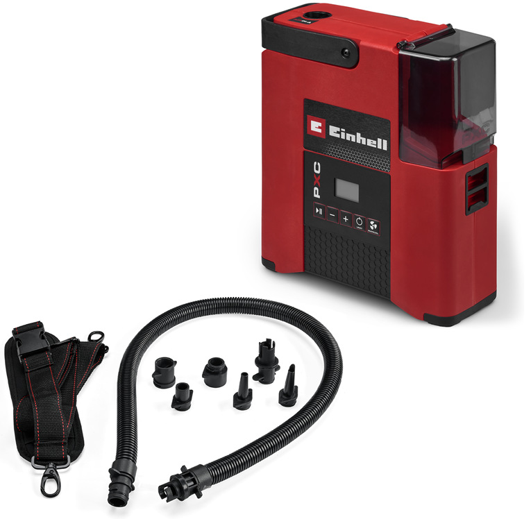 Kompresor Einhell Expert SUPPERO 18/380 Li s příslušenstvím..