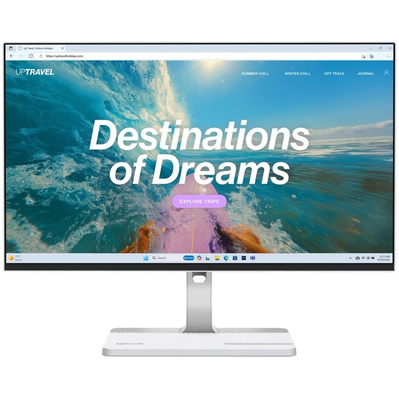 Monitor Lenovo L24C v šedé barvě.
