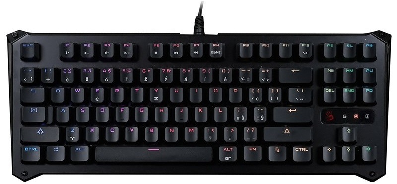 Klávesnice A4Tech Bloody B930, Orange Switch, USB, CZ/SK layout černá