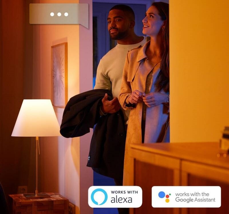 Stropní svítidlo Philips Hue Being White Ambiance, kruhové 35cm černé