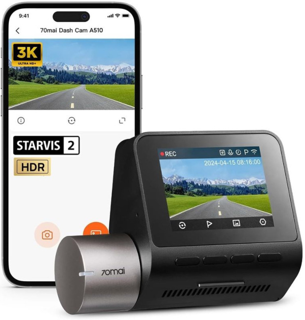 70mai Midrive A510, černá/stříbrná