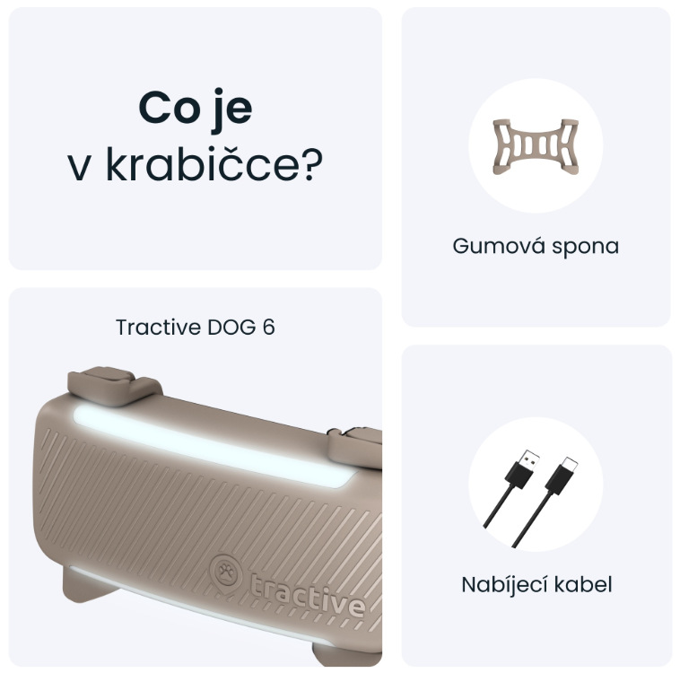GPS lokátor Tractive DOG 6 - hnědý