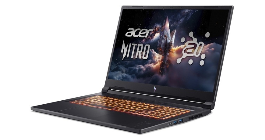 Acer Nitro V 17 AI těží i z výkonů moderní grafické karty NVIDIA GeForce řady 50