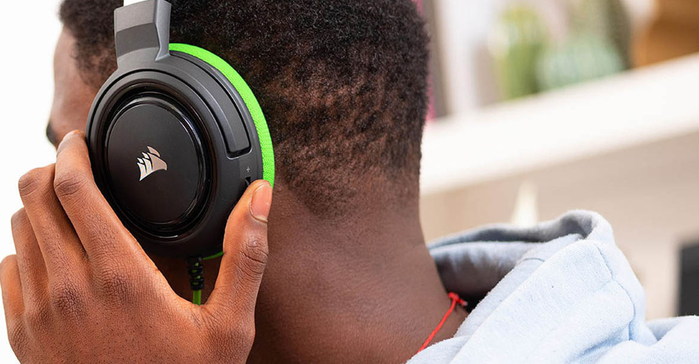 Headset Corsair HS35 černý/zelený