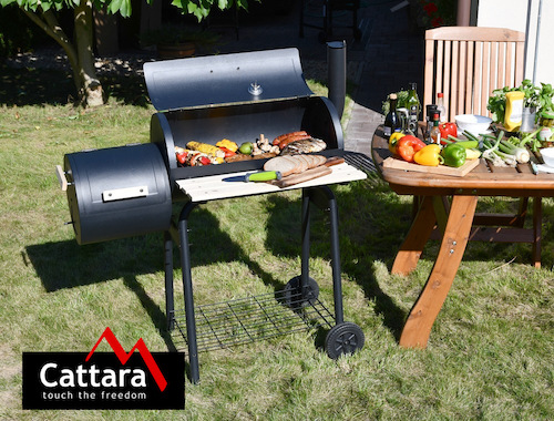 Gril zahradní na dřevěné uhlí Cattara Smokie