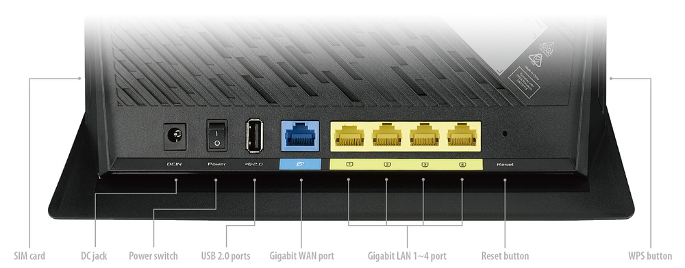 Router Asus 4G-AC86U - AC2600 černý