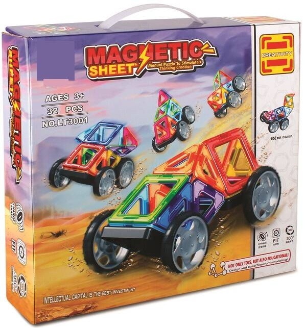 Stavebnice SPARKYS Magnetic Sheet 32 dílků