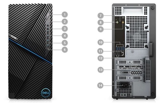 Stolní počítač Dell Inspiron DT 5090 Gaming černý