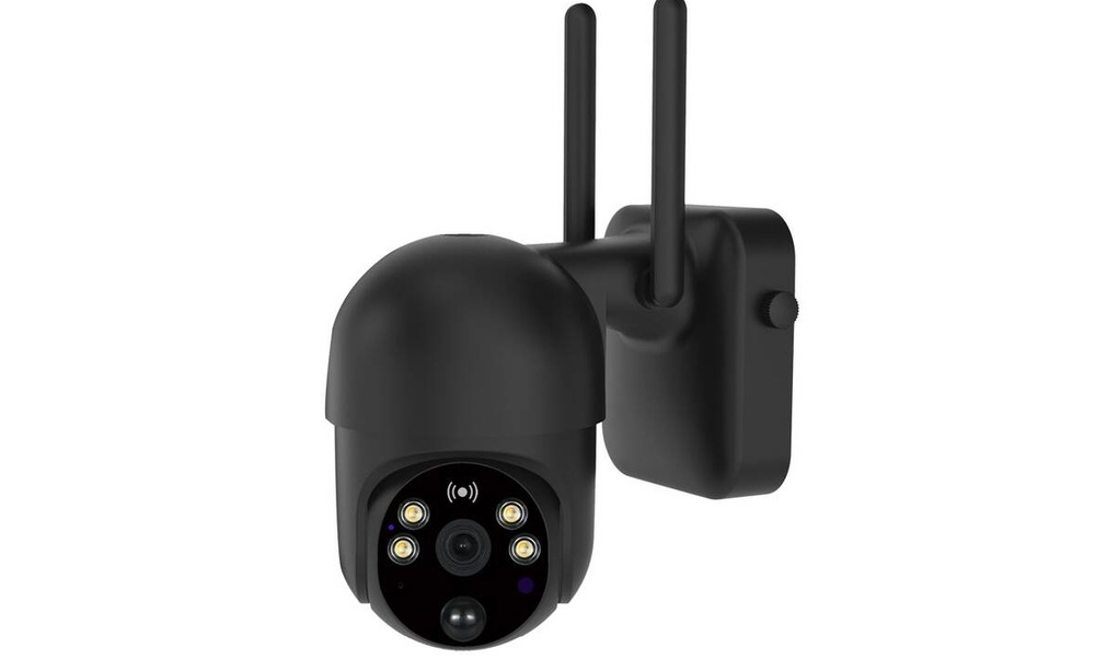 IP kamera IMMAX NEO LITE SMART Security SUN 4G, solární, IP65, HD, PIR čidlo, micro USB, outdoor, TUYA černá
