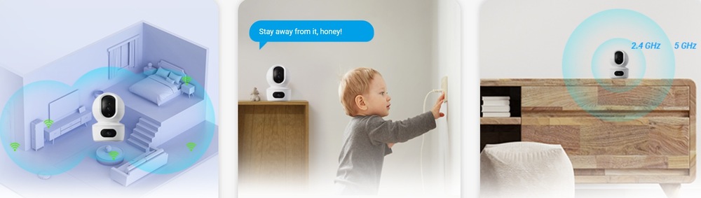IP kamera EZVIZ TY7 Dual (4MP+4MP) bílá