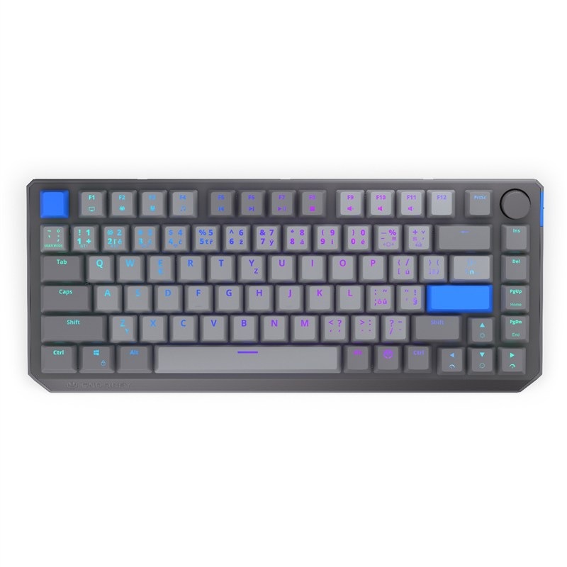 Klávesnice ENDORFY Thock V2 75% Wireless CZ šedá