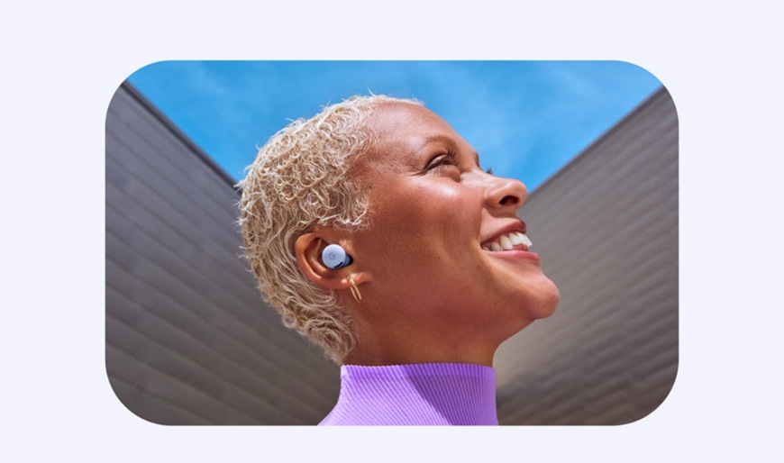 Sluchátka Google Pixel Buds 2a Iris bílá/fialová Google Pixel Buds 2a Iris, bílá/fialová