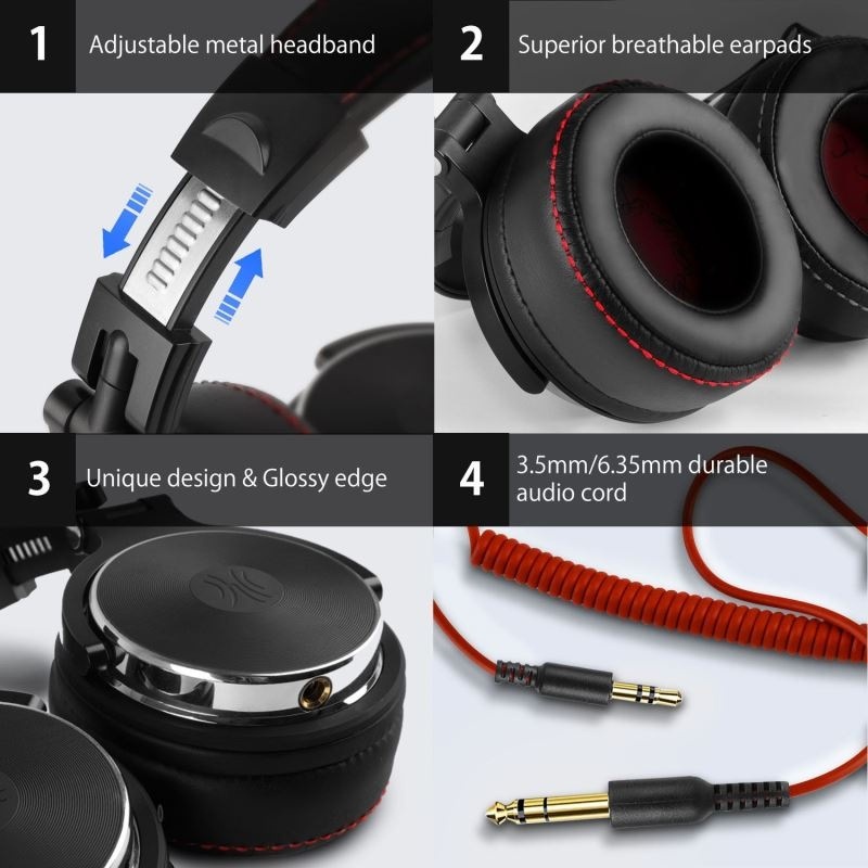 Sluchátka OneOdio Pro-50 DJ černá ODIPRO50BK_04