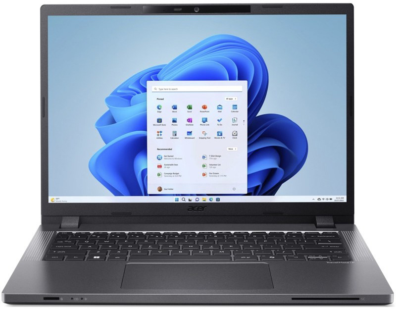 Kompaktní notebook Acer TravelMate P2 14, černá barva