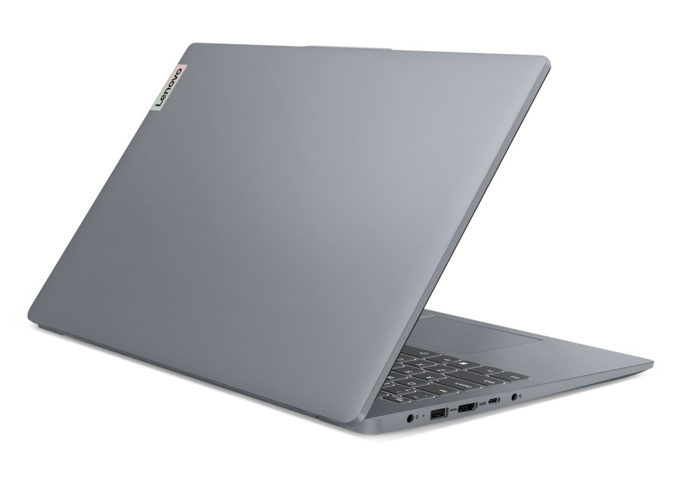 Notebook Lenovo IdeaPad Slim 3 15AMN8 šedý V notebooku od Lenovo se ukrývá 4jádrový procesor AMD Ryzen 5 s 16GB operační pamětí.
