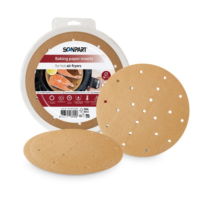 Papírové formy ScanPart do horkovzdušné fritézy, nepřilnavý povrch