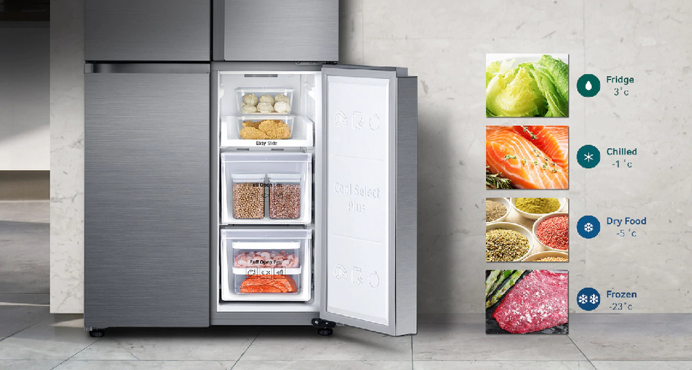 Americká lednice Samsung RF50K5920S8/EO inox nerez