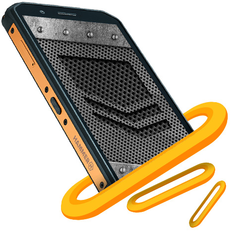 Mobilní telefon myPhone Hammer Energy X černý/oranžový Mobilní telefon myPhone Hammer Energy X černý/oranžový