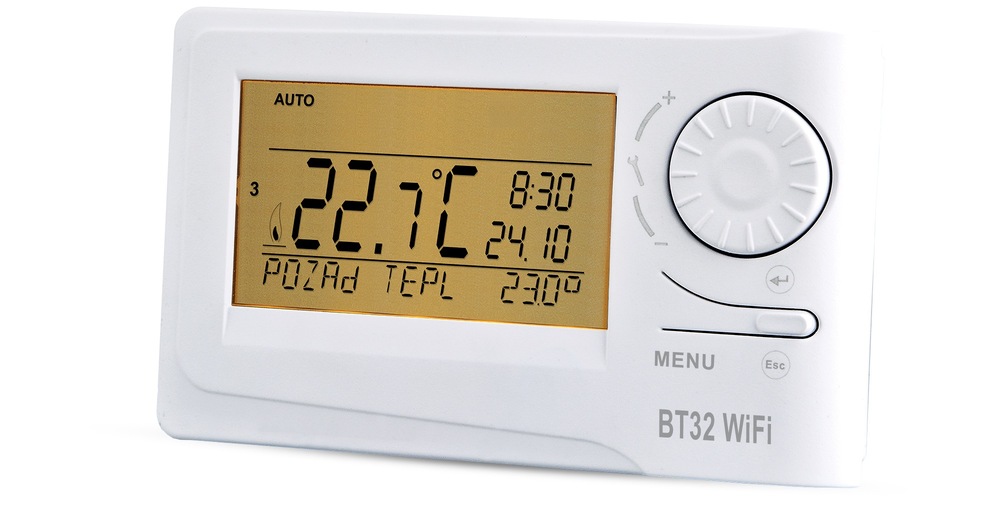 Termostat Elektrobock bezdrátový s Wi-Fi modulem bílé