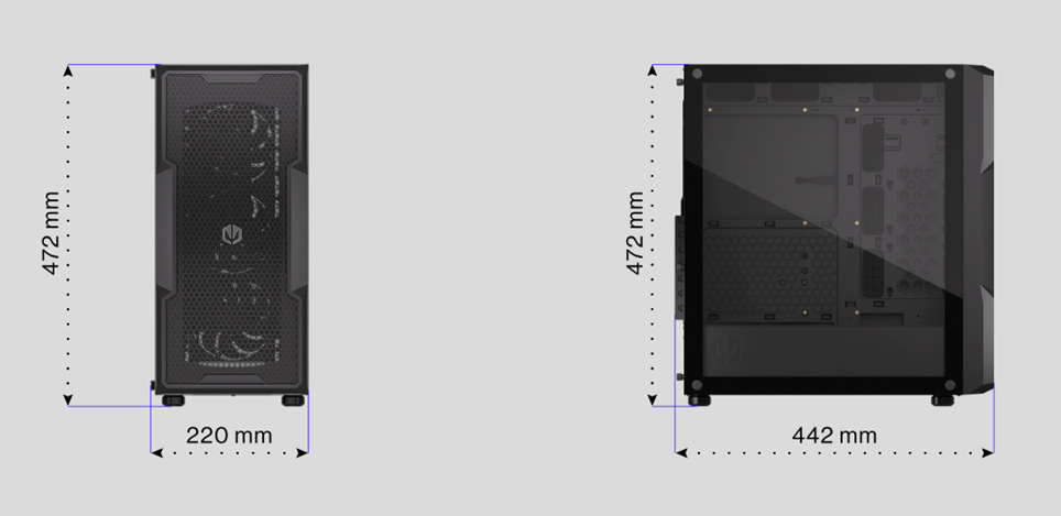 Case ENDORFY Regnum 400 Air černá Case ENDORFY Regnum 400 Air černá
