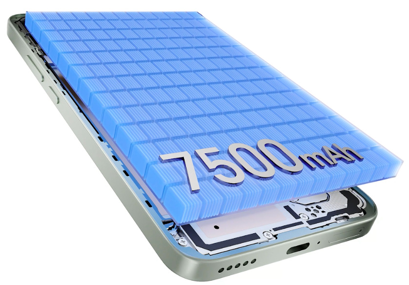 Baterie mobilního telefonu HONOR Magic8 Lite 5G s kapacitou 7 500 mAh