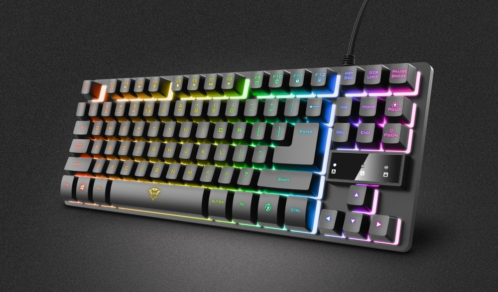 Klávesnice Trust GXT 833 Thado TKL Illuminated, CZ/SK černá Klávesnice Trust GXT 833 Thado TKL Illuminated, CZ/SK černá