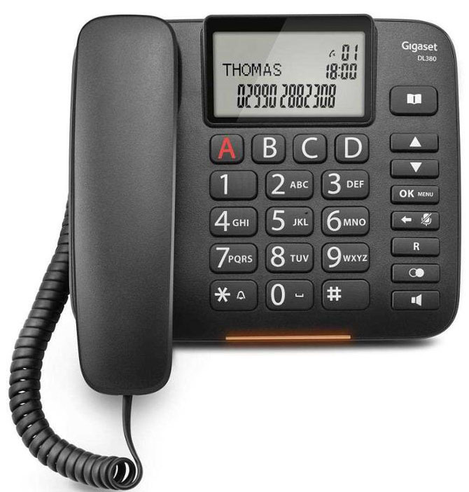 Domácí telefon Gigaset DL380 černý