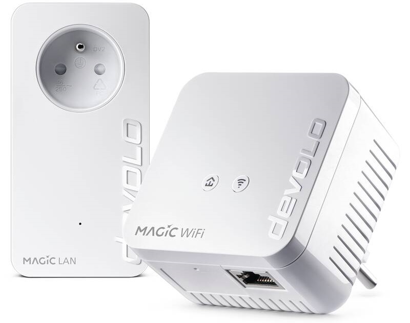 Síťový rozvod LAN po 230V Devolo Magic 1 WiFi mini, Starter Kit