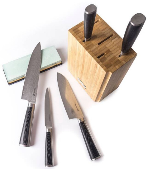 Sada kuchyňských nožů G21 Premium Damascus, 5 ks Blok