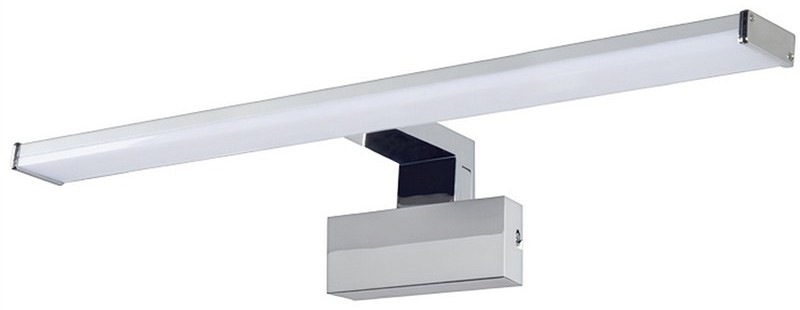 Nástěnné svítidlo Top Light Texas XL CCT koupelnové LED, 10W, 1000lm, IP44, teplá/neutrální/studená bílá - stříbrné