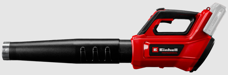 Fukar zahradní Einhell Professional GP-LB 36/230 Li E BL-Solo (bez baterie) Boční pohled na akumulátorový fukar Einhell Professional GP-LB 36/230 Li E BL-Solo