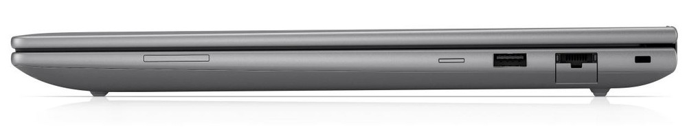 Notebook HP ZBook X G1i 16" šedý HP ZBook X G1i notebook boční profil s porty