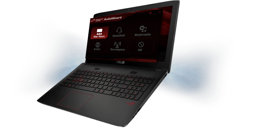 Notebook Asus ROG GL552VX-CN146T černý/plast