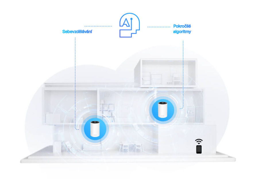 Komplexní Wi-Fi systém TP-Link Deco PX50 (2 ks) bílý Komplexní Wi-Fi systém TP-Link Deco PX50 (2 ks) bílý