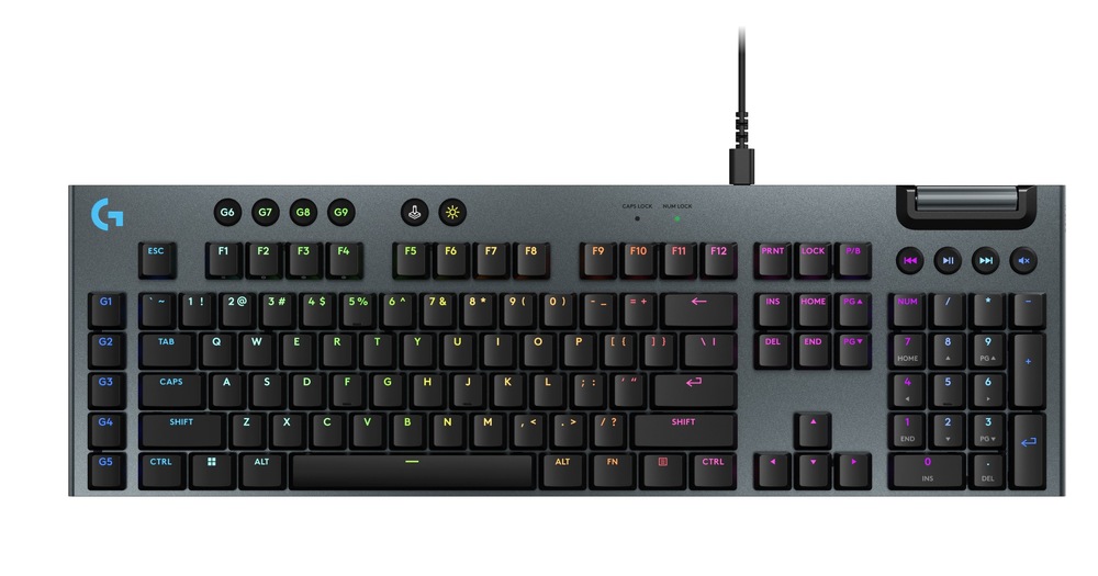 Klávesnice Logitech G915 X Wired, US layout černá