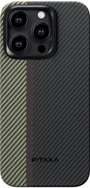 Kryt na mobil Pitaka Fusion Weaving MagEZ 4 600D na Apple iPhone 15 Pro - černý