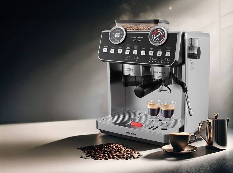 Pákový kávovar Rohnson R-98200 Dual Boiler 20 bar nerez